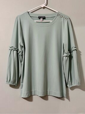 Karl Lagerfeld Women’s Pearl Embellished Blouse Size M